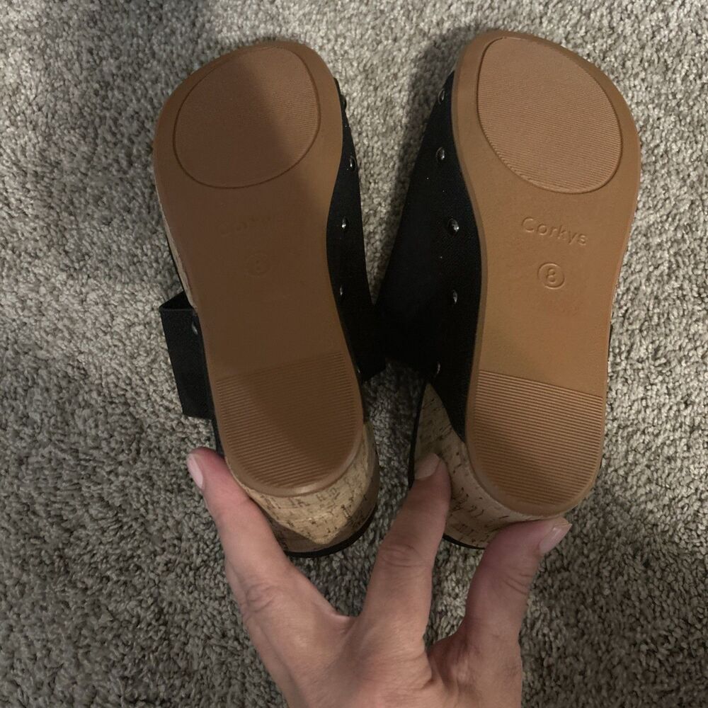 Women's Corky's Sparkle Flirty Sandals Size 8 Great Condition - Picture 6 of 8
